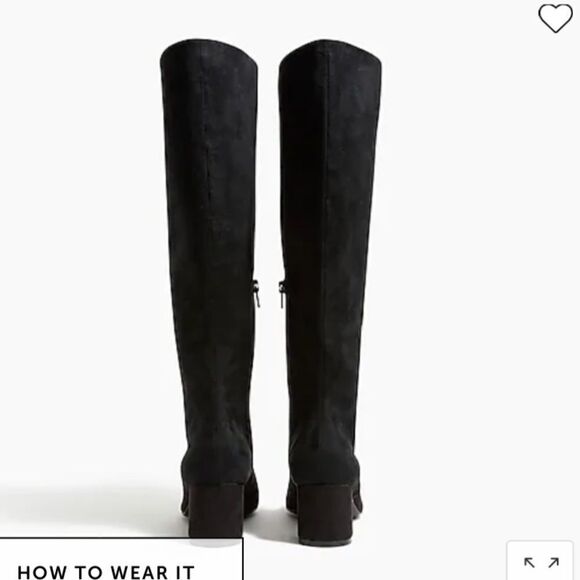 J. Crew Factory Black Over the Knee Boots - Picture 5 of 10